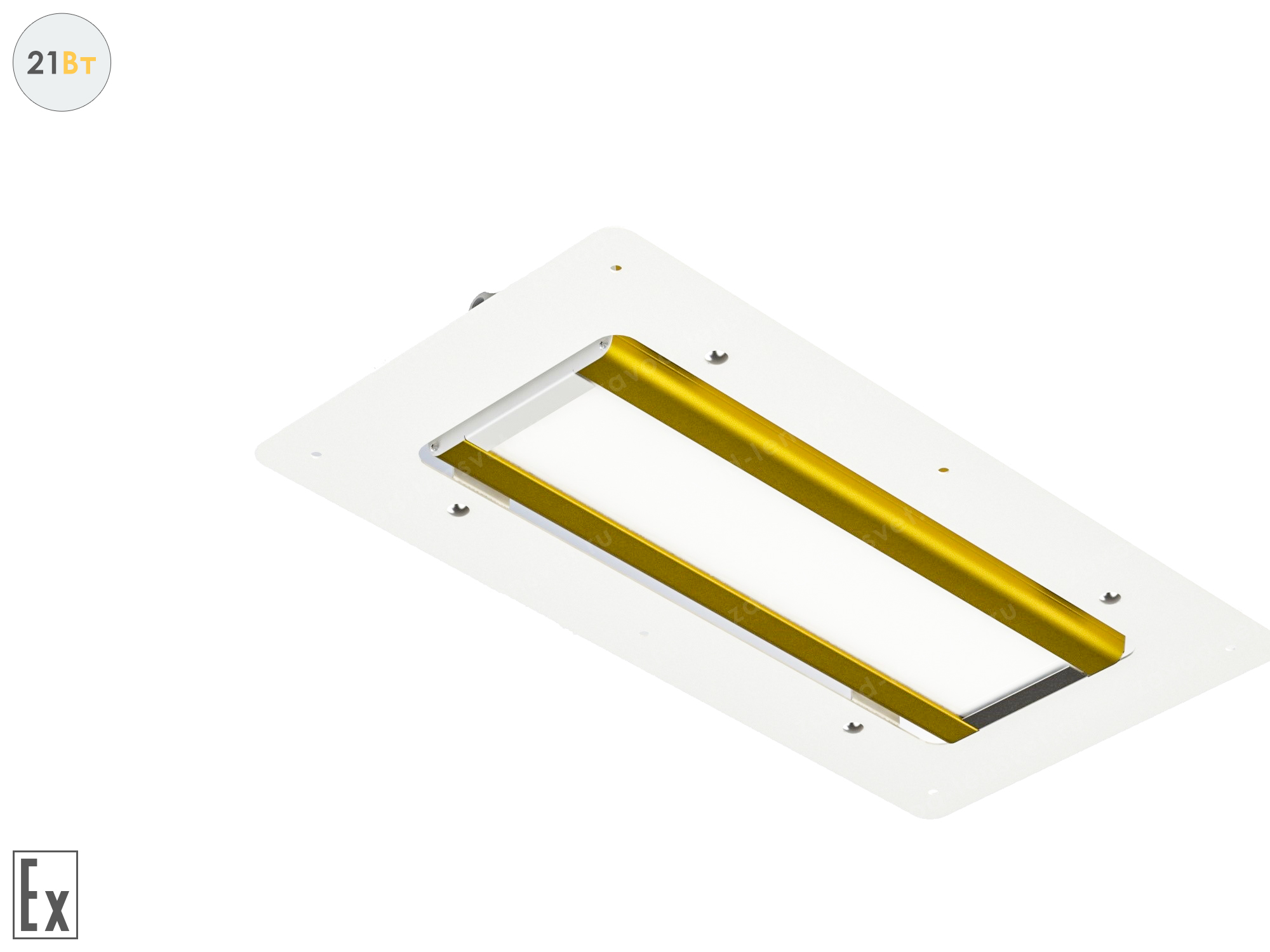 Светодиодный светильник Модуль Взрывозащищенный GOLD, для АЗС, 21 Вт, 120° 